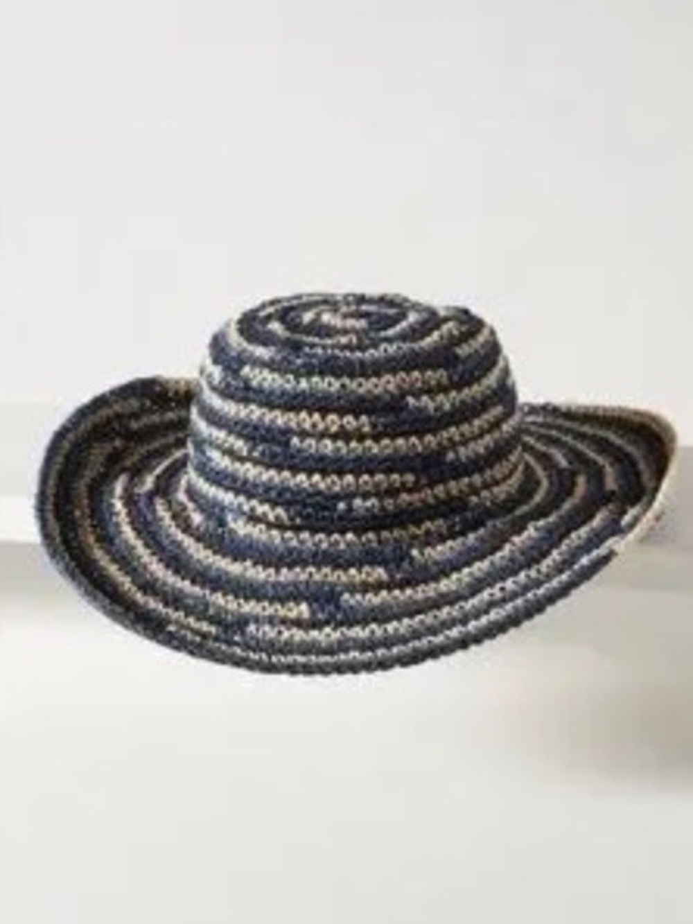 NWT Anthropologie San Diego Hat Company Blue  Space Dye Floppy Sun Hat